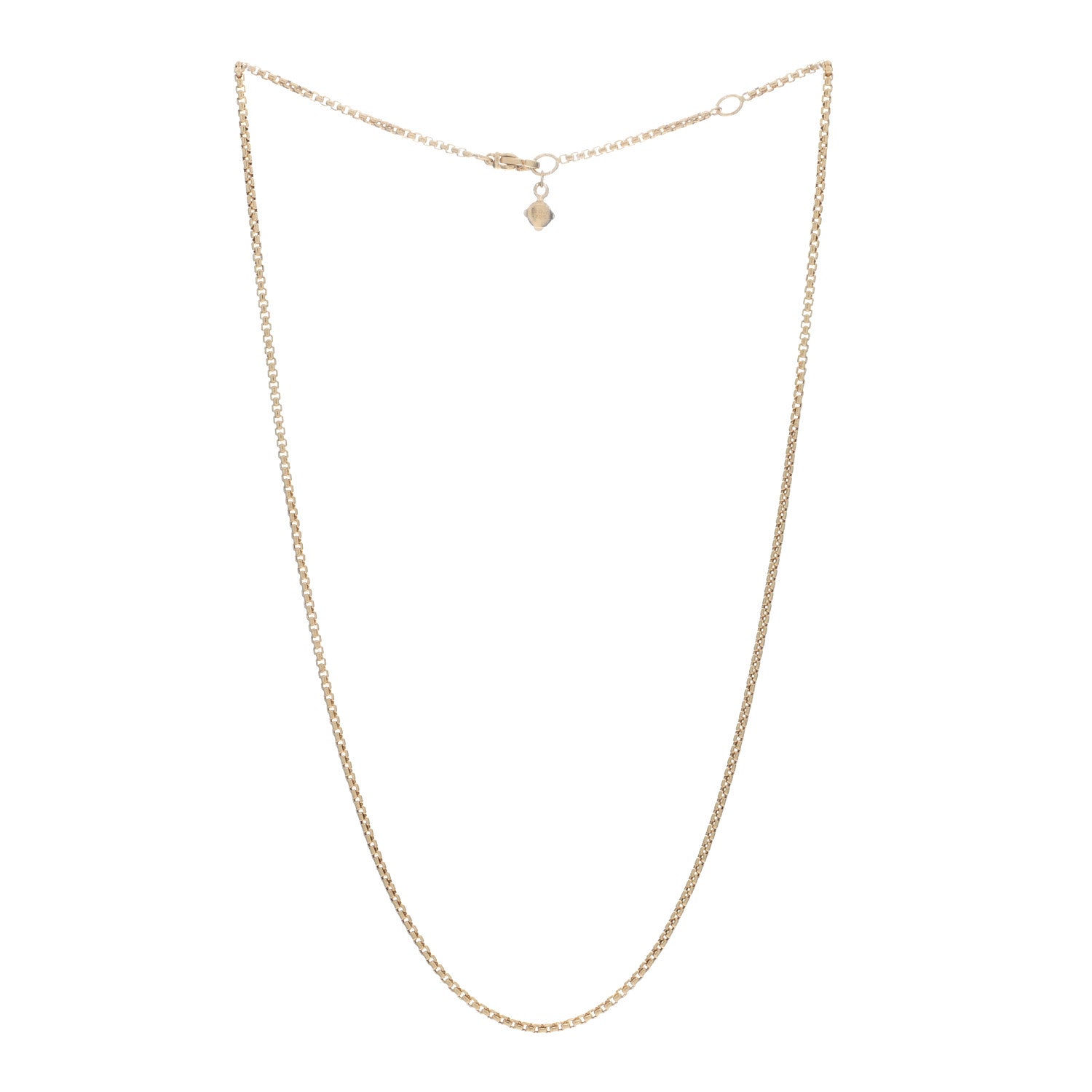 David Yurman 18K Yellow Gold 1.7mm Box Chain Necklace 18" 3 of 4