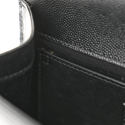Saint Laurent Grain De Poudre Small Classic Monogram Kate Tassel Satchel Black 7 of 13
