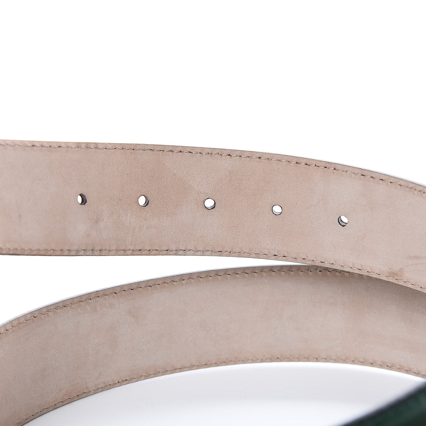 Guccissima Signature Interlocking G 40mm Belt 100 40 Verde
