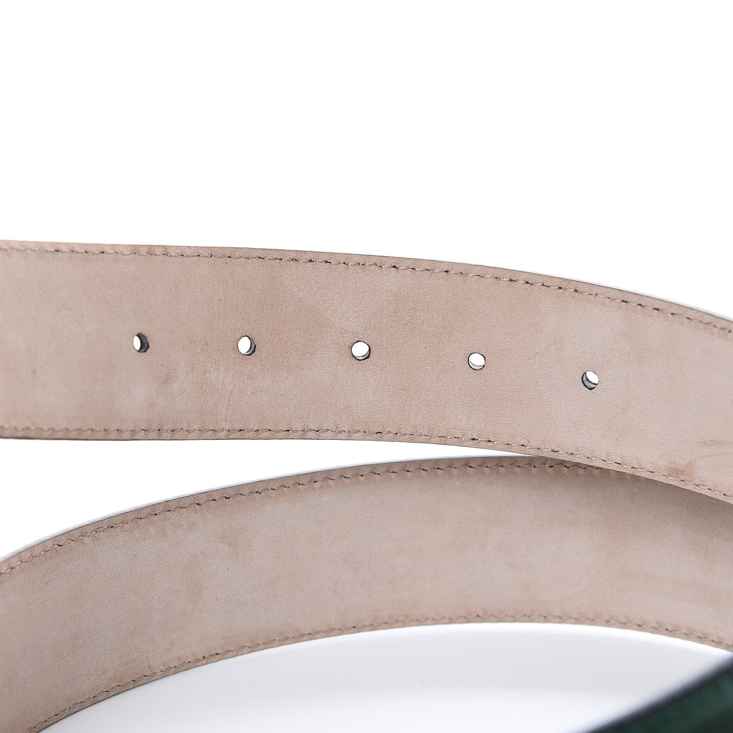 Gucci Guccissima Signature Interlocking G 40mm Belt 100 40 Verde 4 of 8