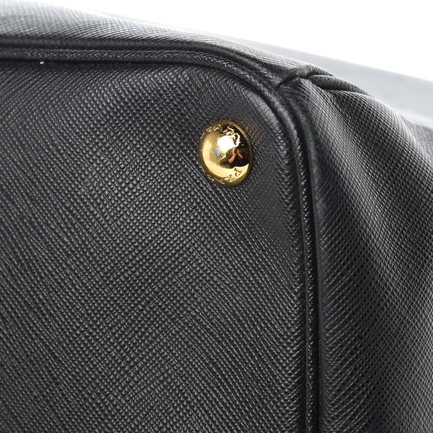 Saffiano Lux Extra Large Galleria Double Zip Tote Black