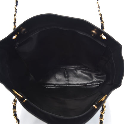 Chanel Lambskin Shopping Tote Black 5 of 12