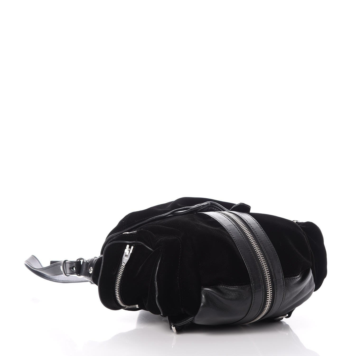Alexander Wang Lambskin Velvet Mini Marti Backpack Black Nickel Hardware 6 of 10