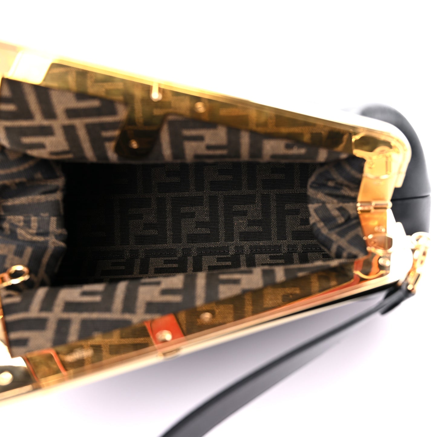 Shiny Nappa Medium Fendi First Black
