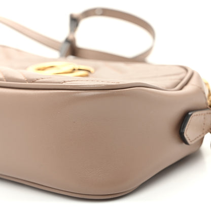 Gucci Calfskin Matelasse Small GG Marmont Chain Shoulder Bag  Porcelain Rose 11 of 11