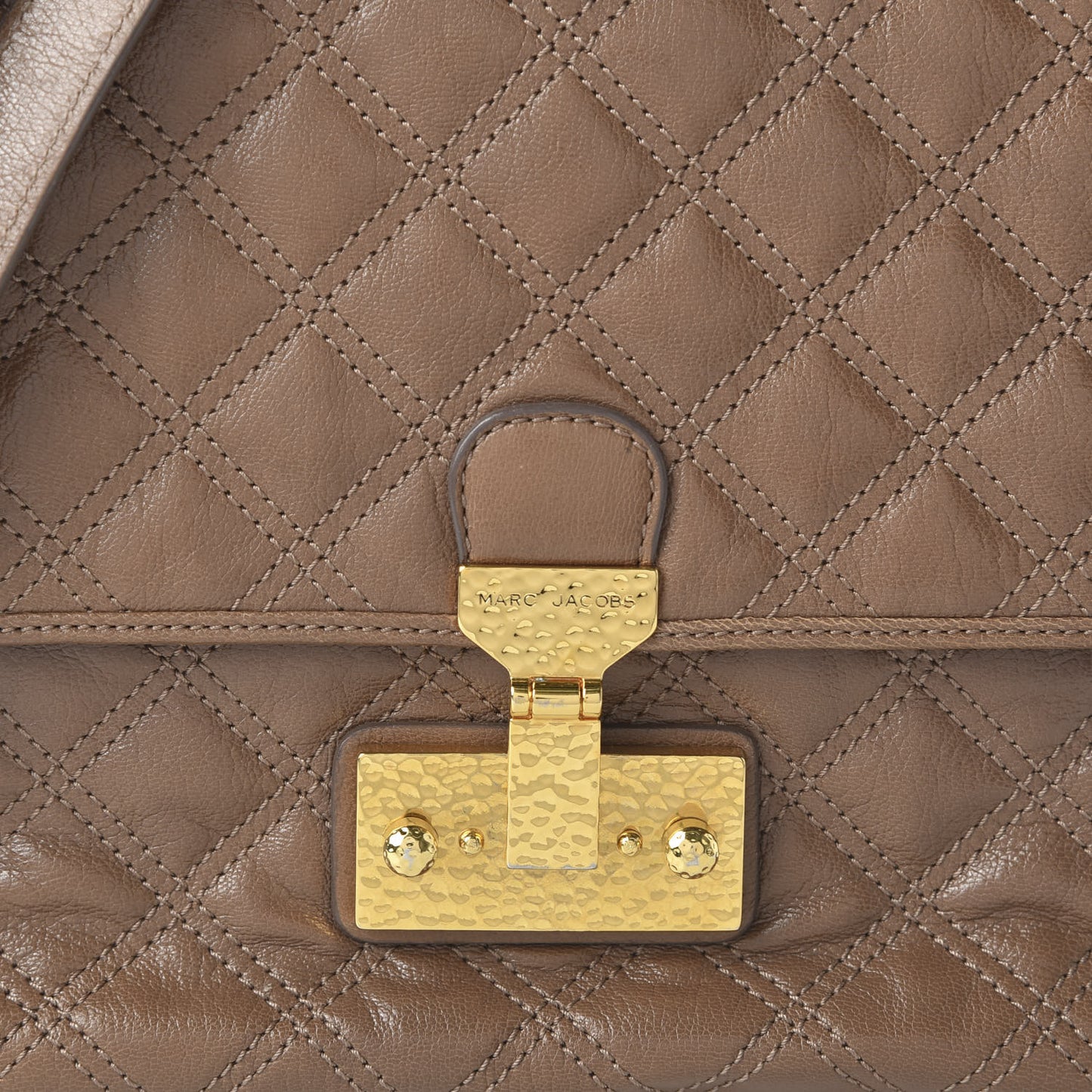 Lacquered Lambskin Baroque The XL Single Flap Truffle