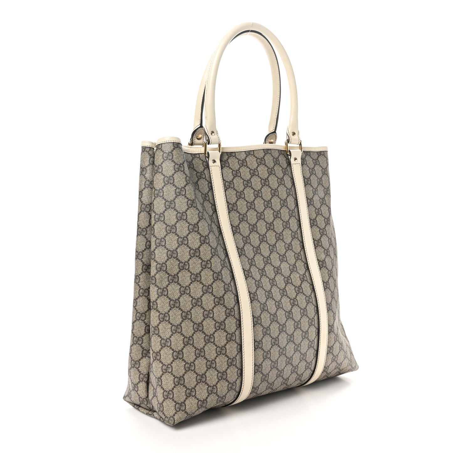 GG Plus Monogram Joy Vertical Tote Off White