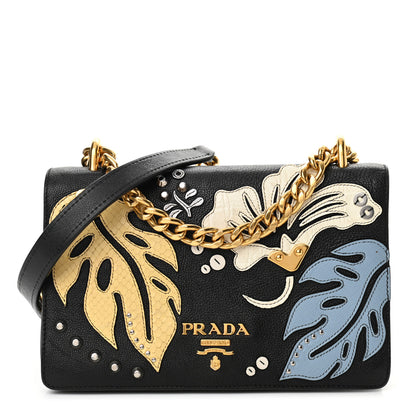 Prada Vitello Daino Hawaii Crossbody Bag Black 1 of 9