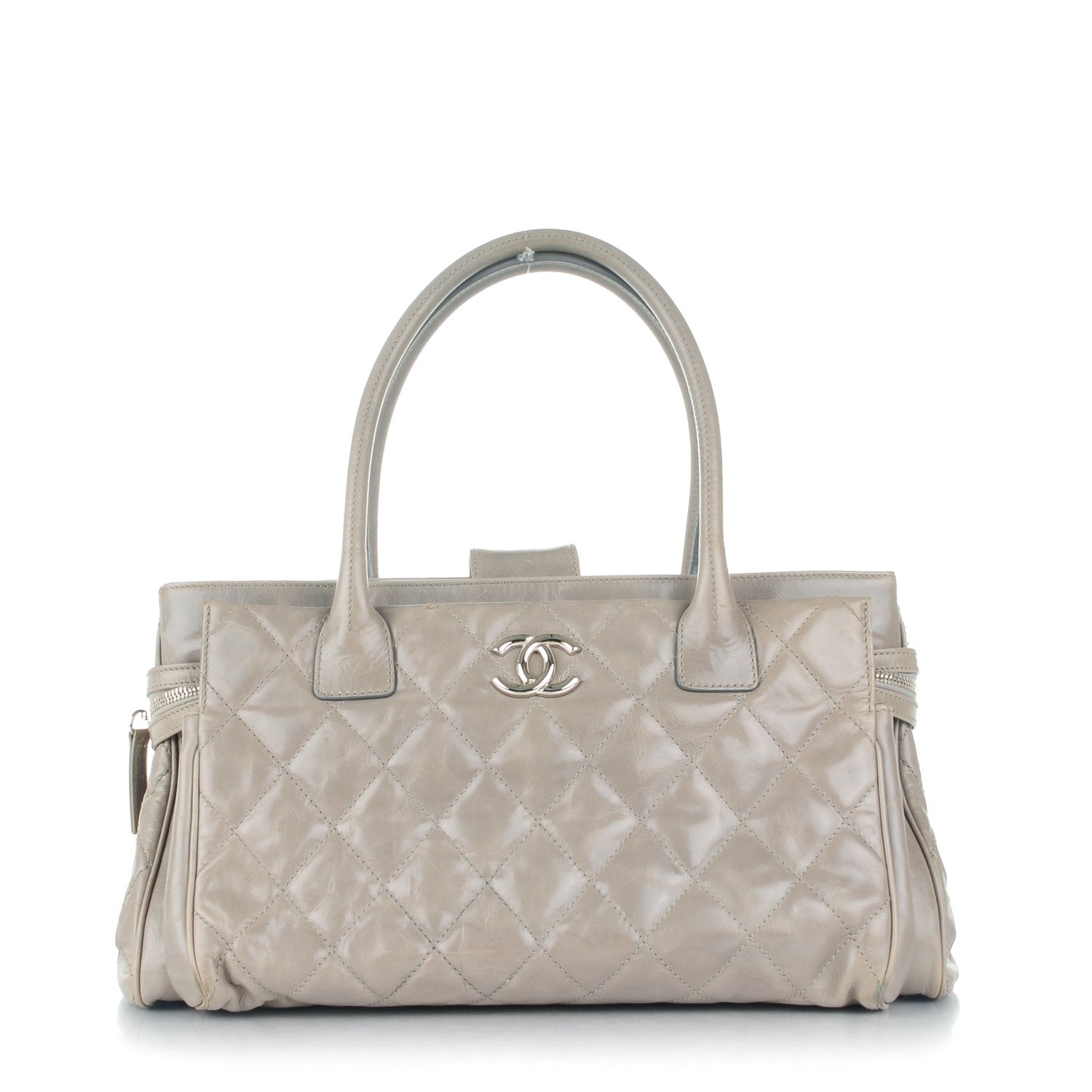 Chanel Glazed Calfskin Small New Portobello Grey 1 of 9
