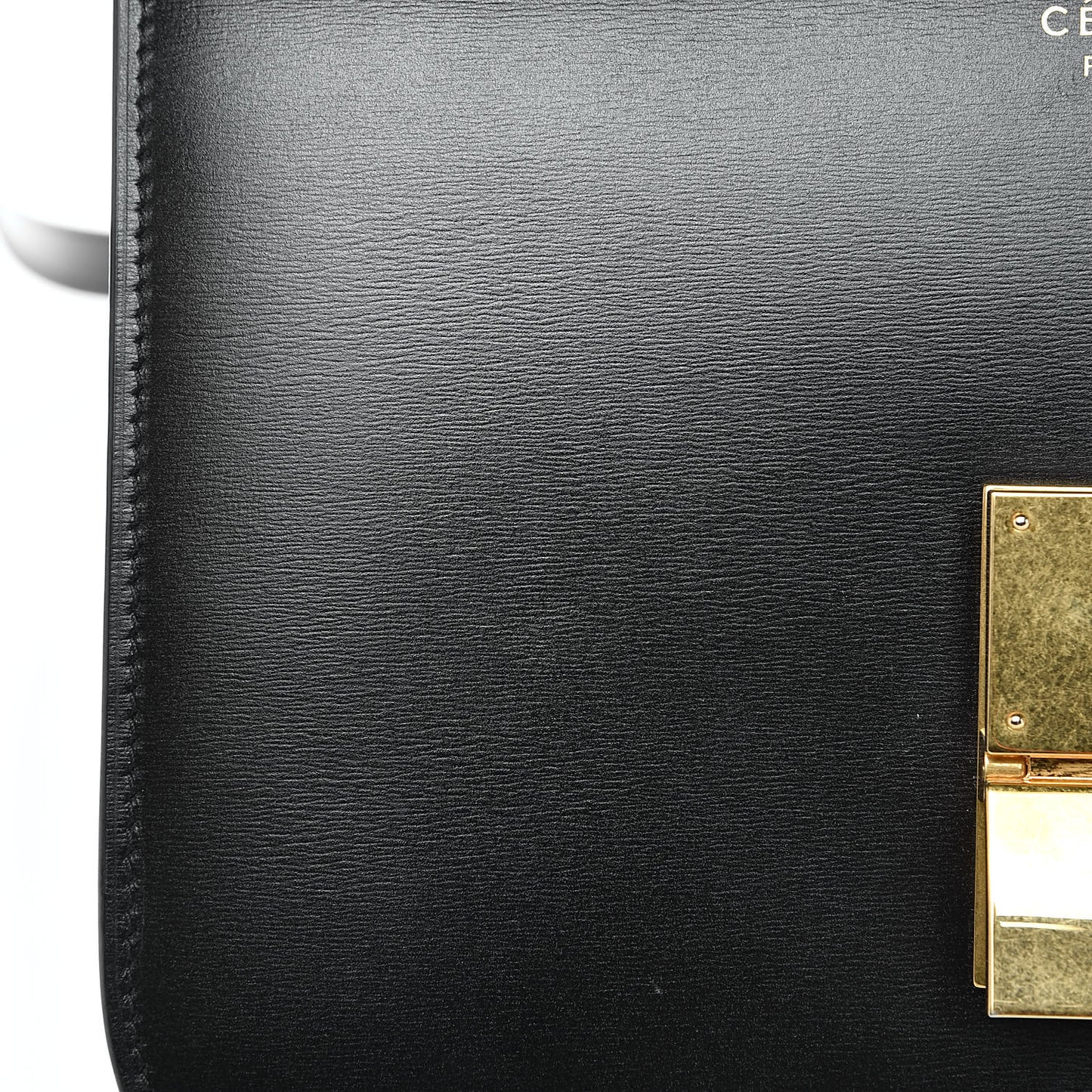 Box Calfskin Medium Classic Box Flap Bag Black