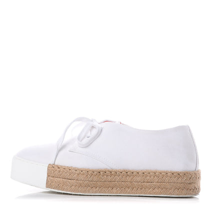 Hermes Cotton Canvas Rosa Sneakers 37 White 1 of 12
