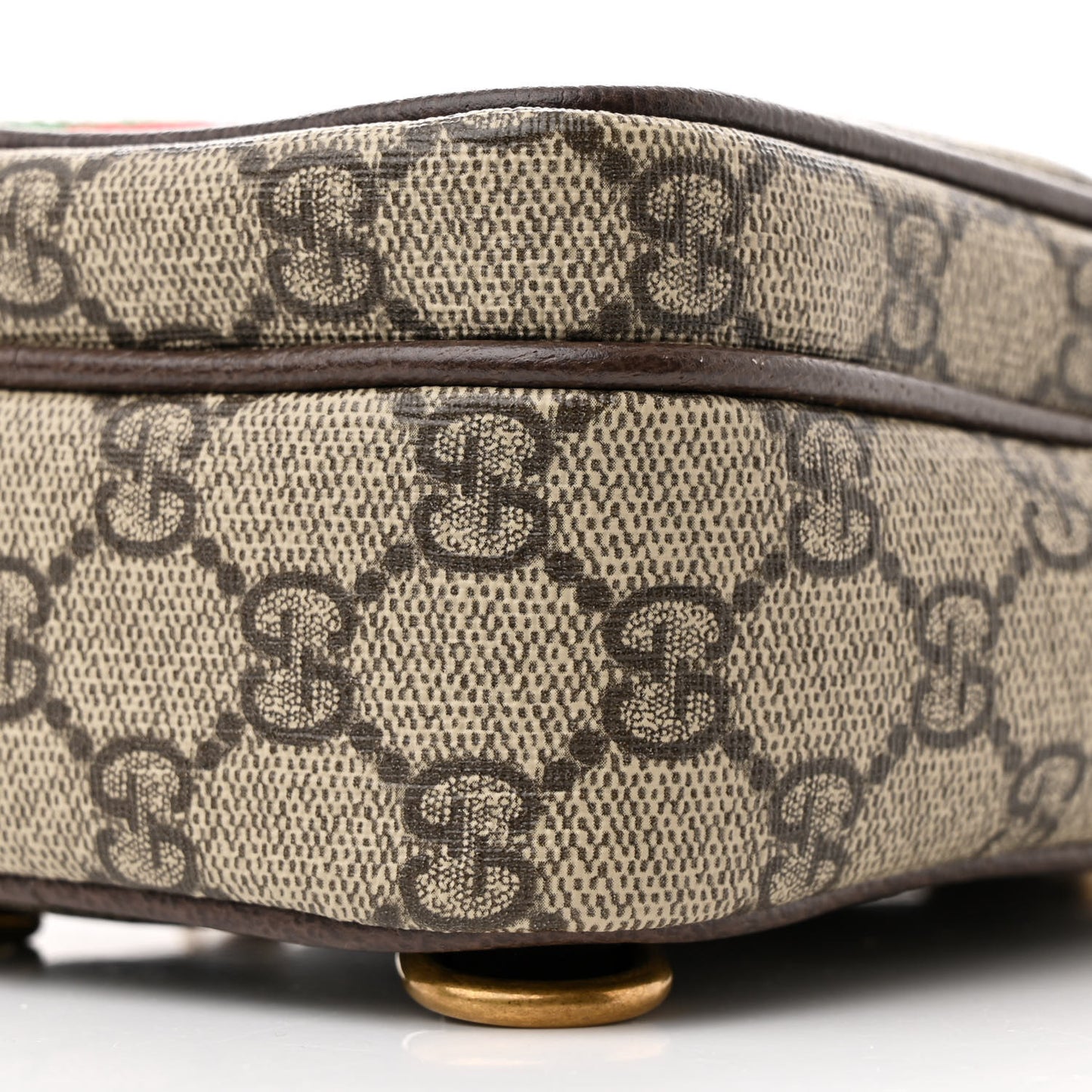 GG Supreme Monogram Web Mini Ophidia Messenger Brown