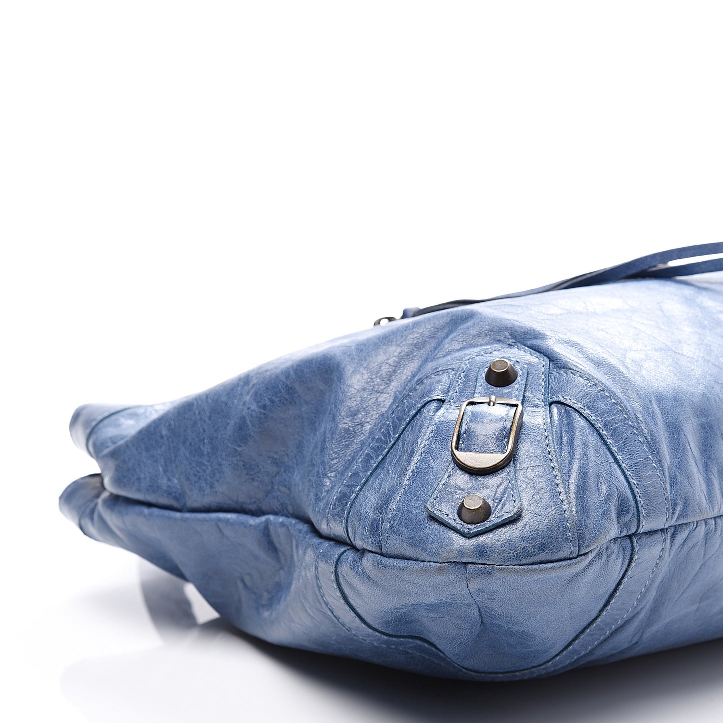 Chevre Classic Hardware Purse Bleu