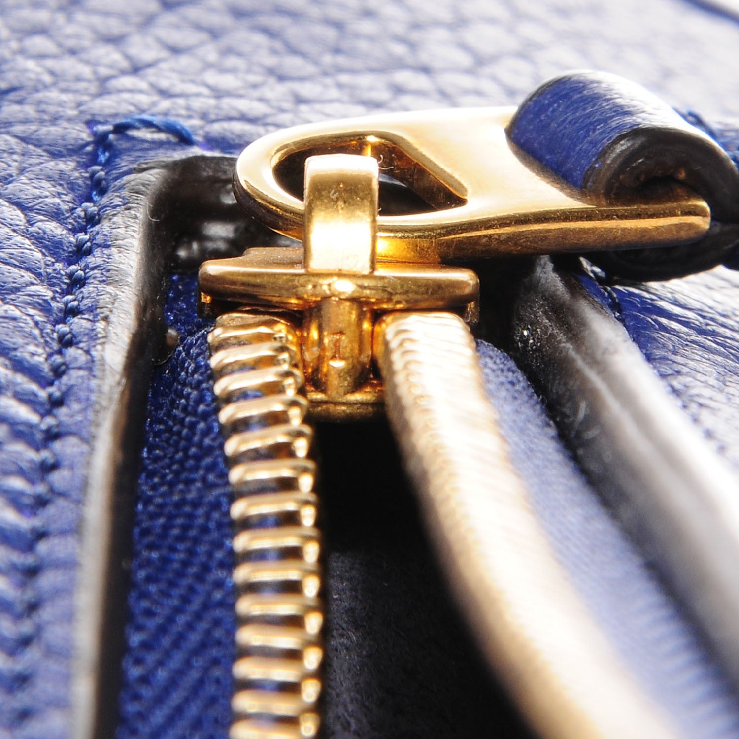 Celine Drummed Calfskin Small Belt Bag Indigo 5 of 8