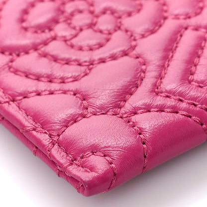Chanel Caviar Quilted Card Holder Pink 8 of 10