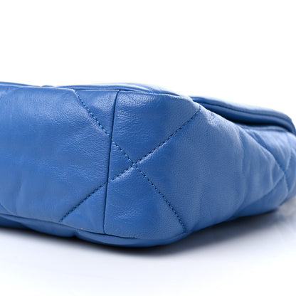 Chanel Lambskin Quilted Medium Chanel 19 Flap Blue 8 of 8
