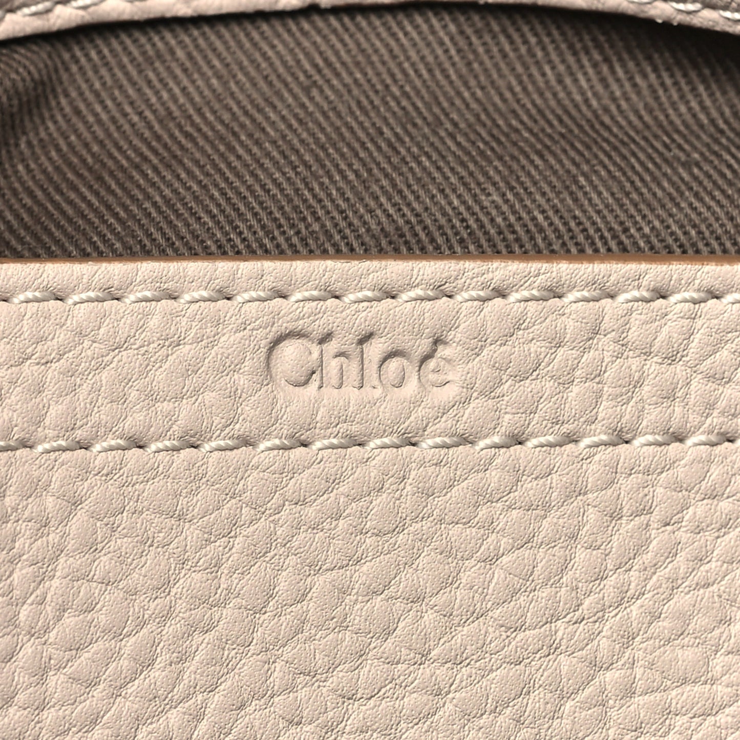 Grained Calfskin Medium Marcie Saddle Bag Nomad Beige