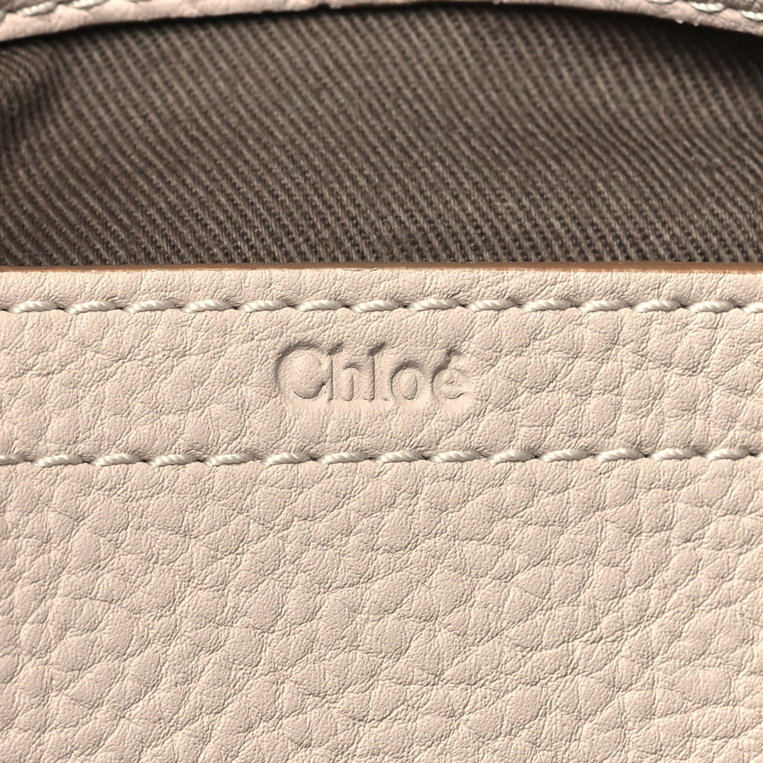 Chloe Grained Calfskin Medium Marcie Saddle Bag Nomad Beige 6 of 11