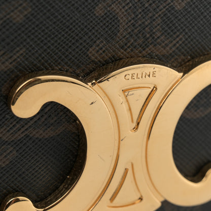 Celine Triomphe Canvas Multipochette Tan 10 of 11