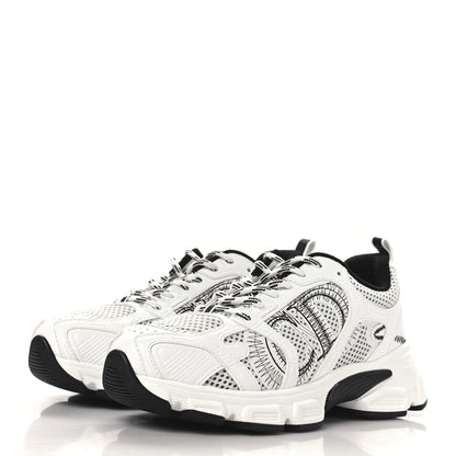Christian Dior Technical Mesh Dior Chrono Sneakers 37 White Black 4 of 9