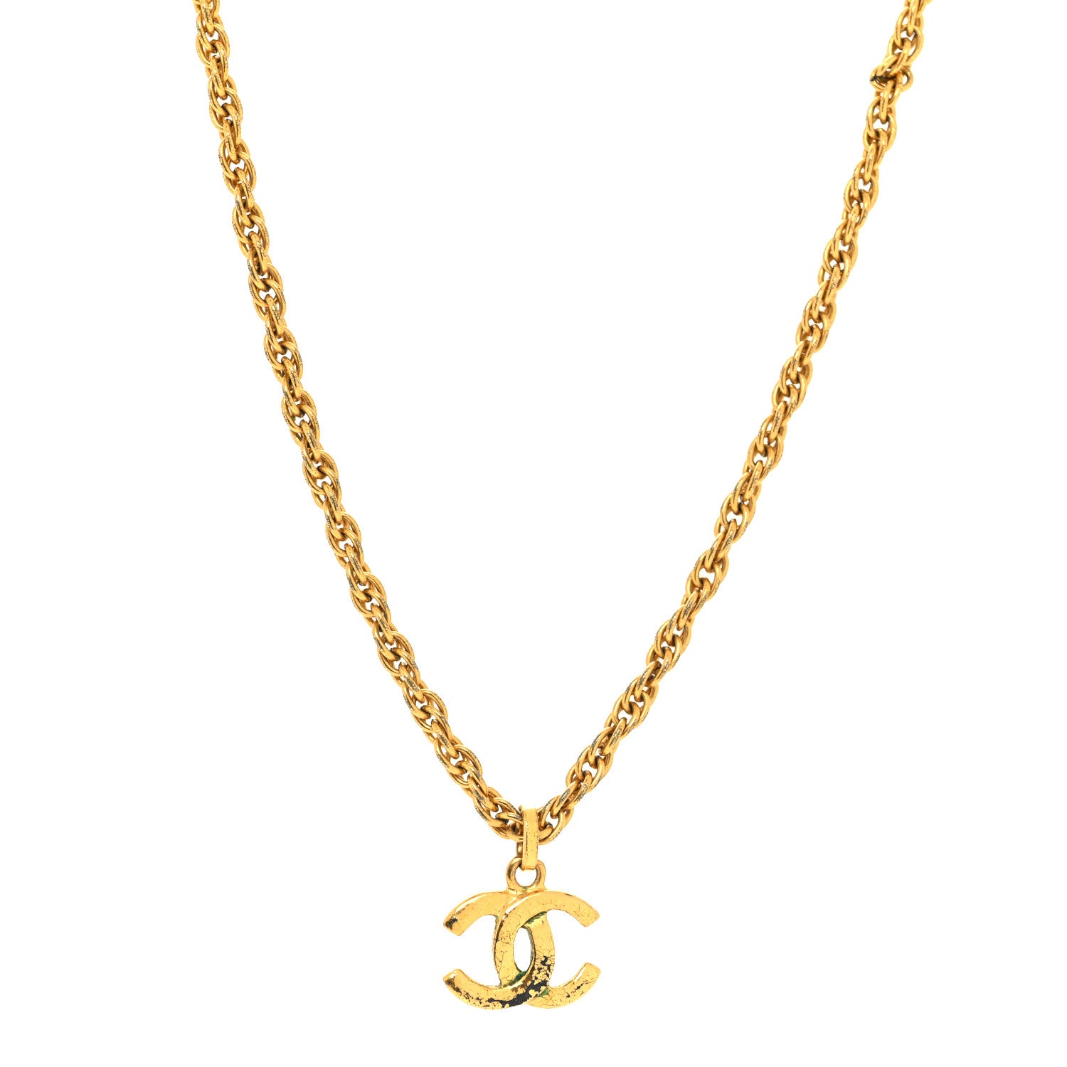 Chanel Metal CC Necklace Gold 1 of 5