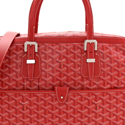 Goyard Goyardine Ambassade MM Briefcase Red 7 of 11