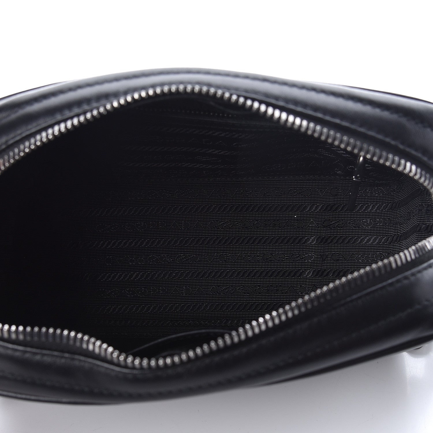 Prada Soft Calfskin Diagramme Crossbody Bag Black 7 of 9