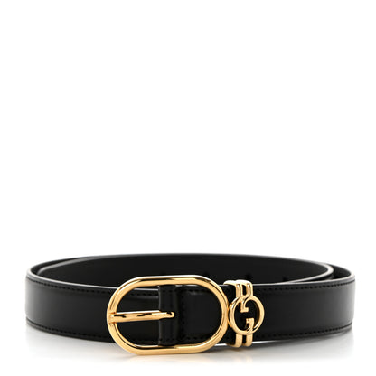Gucci Calfskin Round Interlocking G Belt 70 28 Black 1 of 5
