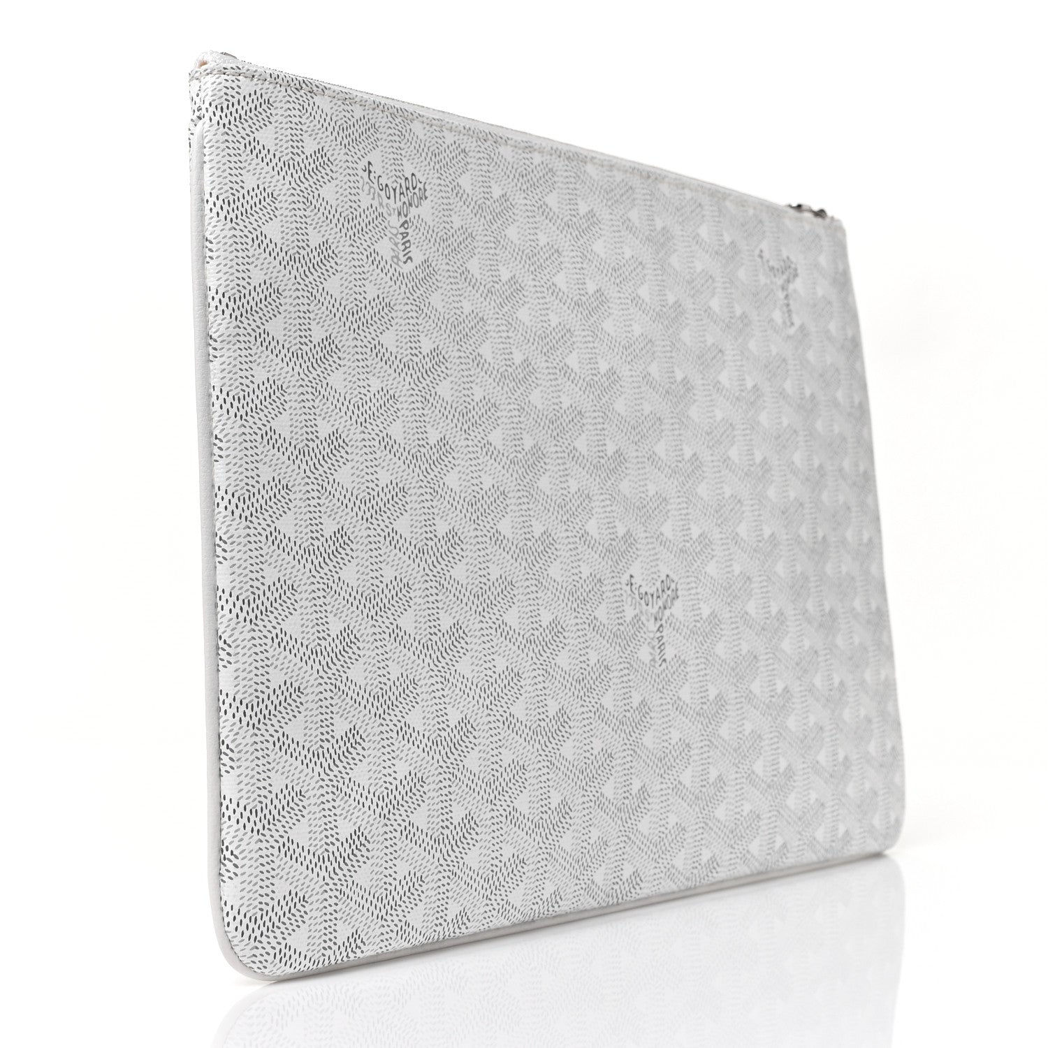 Goyard Goyardine Senat Pochette MM White 3 of 8