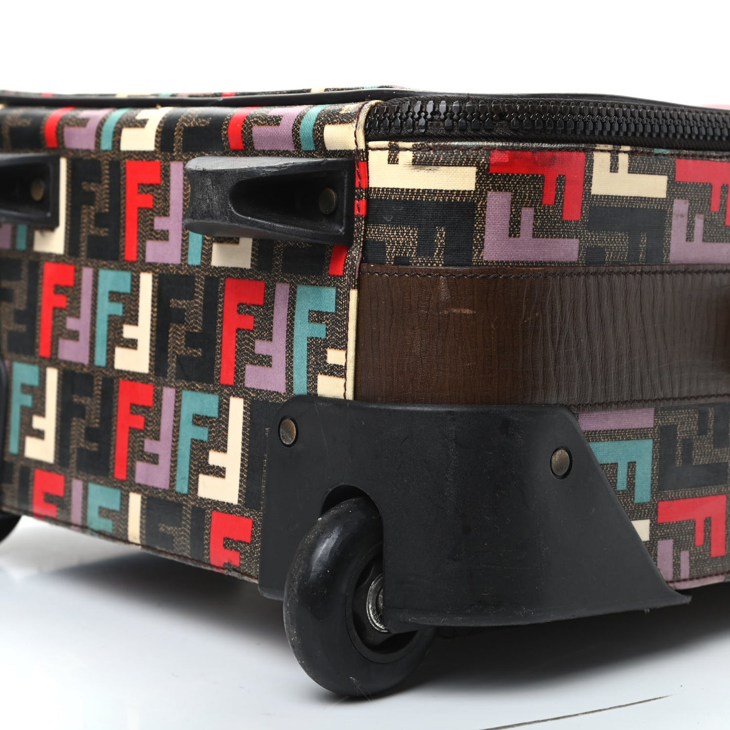 Zucca Spalmati FF Multicolor Carry On Luggage Black Multicolor