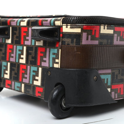 Fendi Zucca Spalmati FF Multicolor Carry On Luggage Black Multicolor 7 of 12
