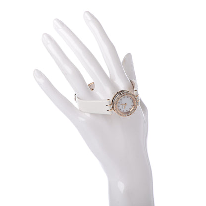 Bulgari 18K Rose Gold Calfskin Diamond Bezel 23mm B.Zero1 Quartz Watch 2 of 10