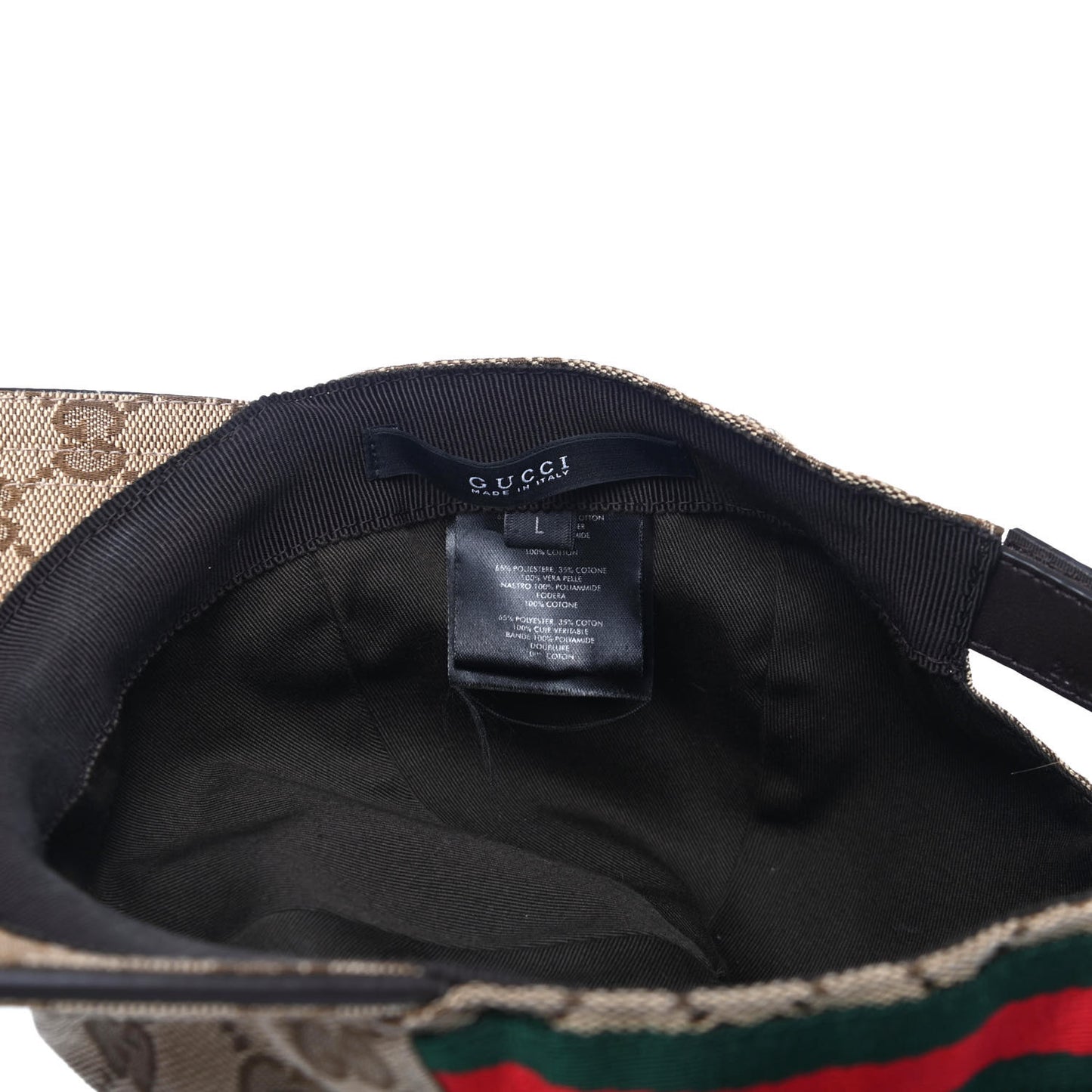 Monogram Web Baseball Hat L Beige Cocoa
