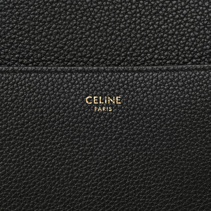 Celine Soft Grained Calfskin Sangle Bucket Bag Black 6 of 14