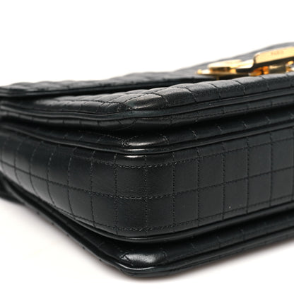 Celine Calfskin Quilted Medium C Bag Black 8 of 9