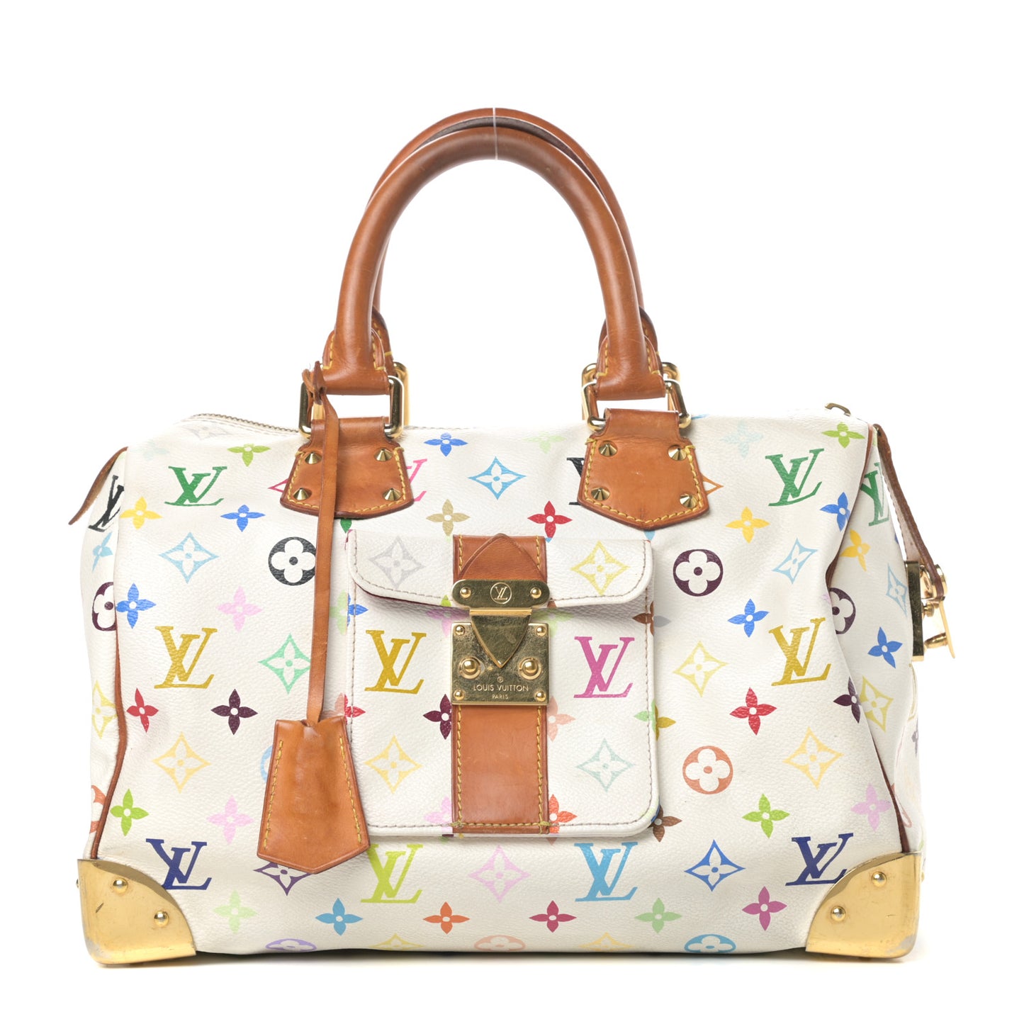 Monogram Multicolor Speedy 30 White