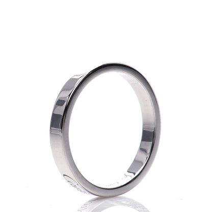 Cartier Platinum 3mm C De Cartier Wedding Band Ring 54 6.75 4 of 5