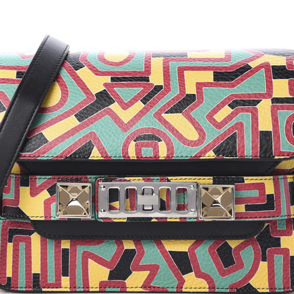 Proenza Schouler Calfskin Keith Haring Print Mini PS11 Classic Shoulder Bag Black Multicolor 9 of 11