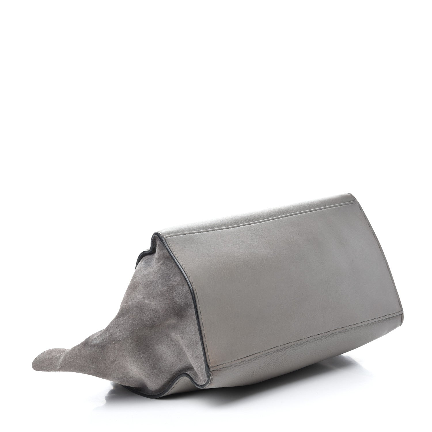 Celine Drummed Calfskin Suede Medium Trapeze 4 of 13