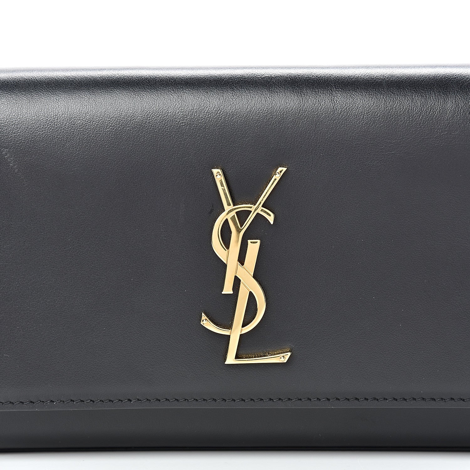 Saint Laurent Smooth Calfskin Monogram Kate Belt Bag Black 6 of 12
