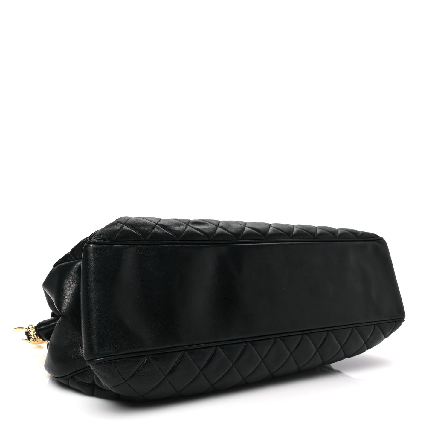 Lambskin Quilted Shoulder Bag Black