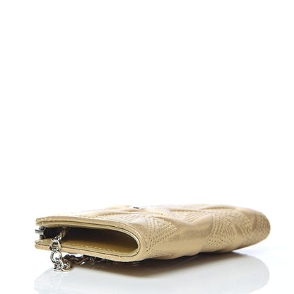 Chanel Metallic Lambskin Star Embossed Coin Key Pouch Gold 4 of 8