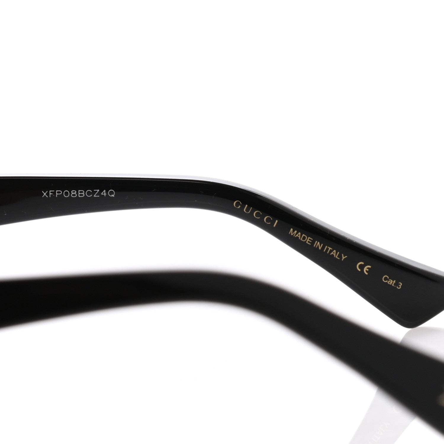 Gucci Acetate Cat Eye GG0163/S Sunglasses Black 6 of 7