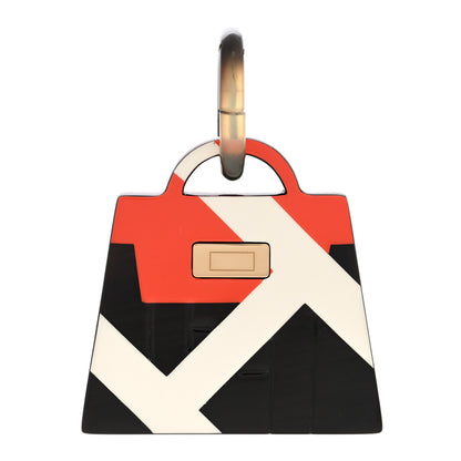 Hermes Amulette Laquee Kelly Pendant Black Multicolor 1 of 3