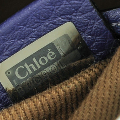 Chloe Calfskin Mini Marcie Round Crossbody Bag Storm Blue 8 of 8
