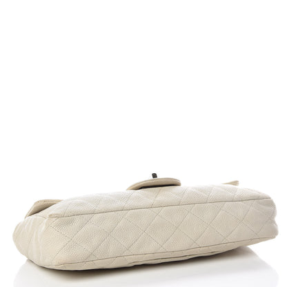 Chanel Caviar Quilted 2.55 Reissue East West Flap White 4 of 23