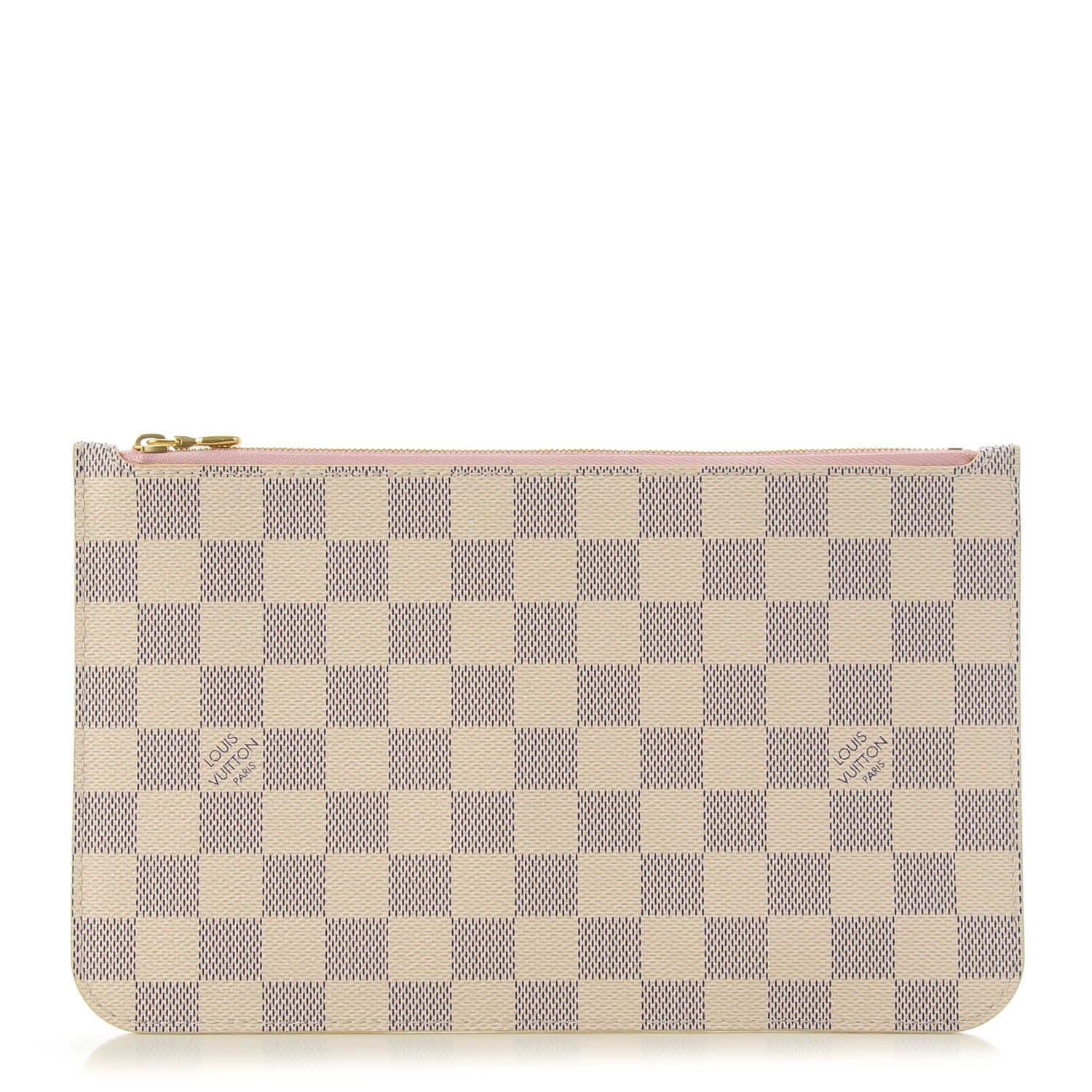Louis Vuitton Damier Azur Neverfull MM GM Pochette Rose Ballerine 1 of 7