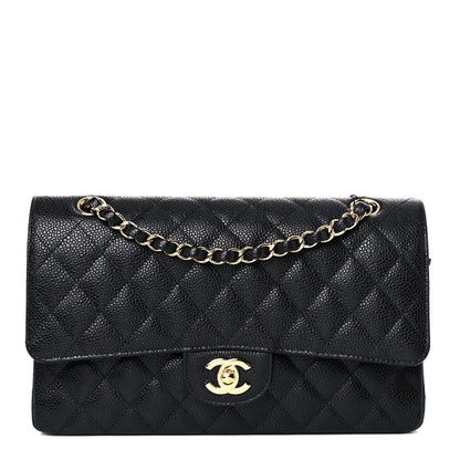 Chanel Caviar Quilted Medium Double Flap Black 1 of 10