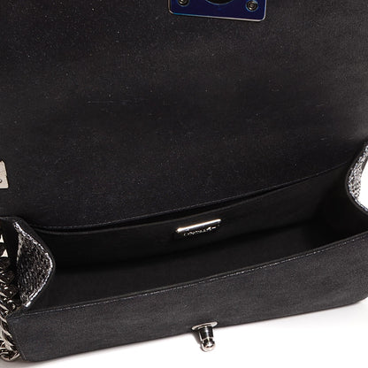 Chanel Python Calfskin Medium Boy Flap Black 6 of 8