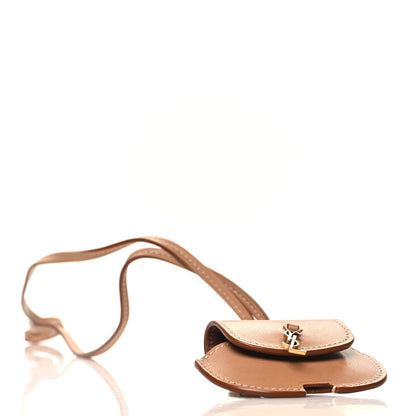 Saint Laurent Calfskin Kaia Airpods Micro Bag Vintage Brown Gold 4 of 8